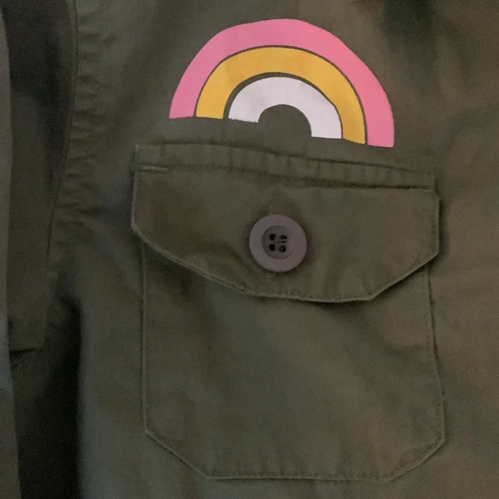 Tiny Whales Flower Power Button Up Shirt. - Picture 2 of 6